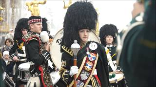 Orchestra of Scottish Pipers and Drummers  Army Bagpipe Music [upl. by Sheaff51]