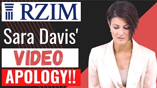 Sarah Davis RZIM CEO APOLOGIZES BREAKING VIDEO [upl. by Trotta]