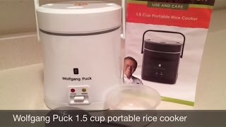 Wolfgang Puck 15 cup portable rice cooker [upl. by Yedok]