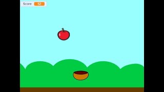 Scratch Tutorial  Apple Catcher  Scratch Easy Beginner [upl. by Mauceri959]