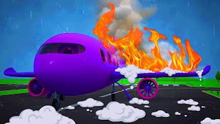 A plane in the storm Helper cars cartoons full episodes amp street vehicles for kids [upl. by Kathie]