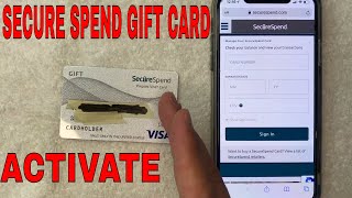 ✅ How To Activate Secure Spend Prepaid Visa Gift Card 🔴 [upl. by Eilzel775]