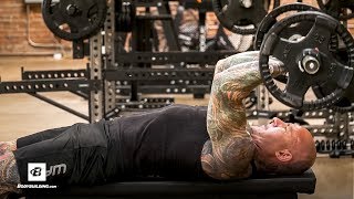 How To Do The Lying Triceps Extension Exercise  Jim Stoppani PhD [upl. by Ytissac61]