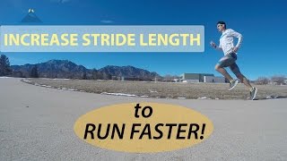 HOW TO INCREASE STRIDE LENGTH FOR SPEED FASTER RUNNING TECHNIQUE EXERCISES [upl. by Yengac]