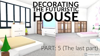 DECORATING MY FUTURISTIC HOUSE  Roblox Adopt Me  Part  5 Last part [upl. by Ellekcim]