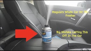 Meguiars Whole Car Air REFresher How To Get Rid Of Bad Smells In Any Car Easy And Effective [upl. by Aicilyhp]