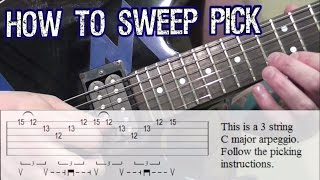 How to Sweep Pick Beginners Guide [upl. by Addam]