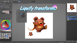 Krita tutorial Sculpt your assets with the liquify transform [upl. by Eissim]