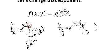 Partial Derivatives  Exponentials [upl. by Gerty]