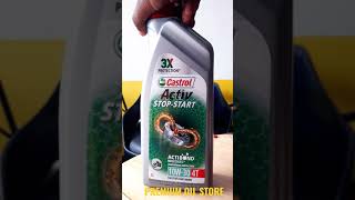 Castrol Active StopStart 4T 10w30 Mineral Motorcycle Oil shorts [upl. by Elisabetta]