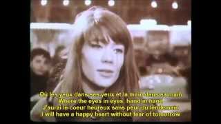 Tous les garcons et les filles Francoise Hardy French English Lyrics [upl. by Kowatch]