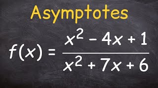 Finding the asymptotes [upl. by Conny]