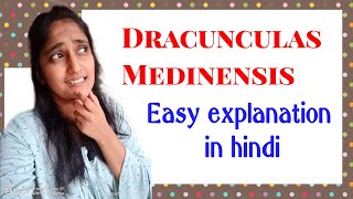 Dracunculas Medinensis morphology Life cycle in hindi Pathogenesis in hindi Lab diagnosis [upl. by Bouldon]