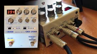 BOSS DD200 Digital Delay A cruise through the delay types [upl. by Burgener880]