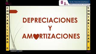 Depreciaciones y amortizaciones [upl. by Eniliuqcaj]