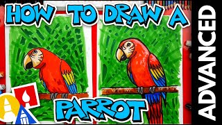 How To Draw A Bird Parrot  Advanced [upl. by Adalia]