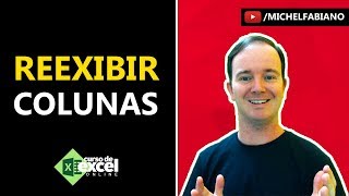 Como reexibir todas as colunas do excel [upl. by Anig322]