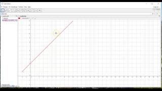 Geogebra Funksjon med definisjonsmengde [upl. by Aij]