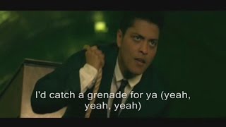 Bruno Mars  Grenade Official Video Lyrics [upl. by Ennahs]