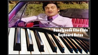 Baanigondu Elle ellide song Keyboard Notes Piano lyrics in description ↓↓ [upl. by Nnaecarg]