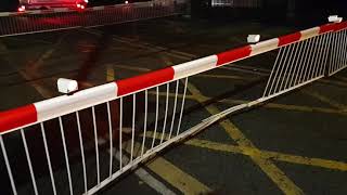 Broken Barrier Spondon Level Crossing Derbyshire [upl. by Ramgad]