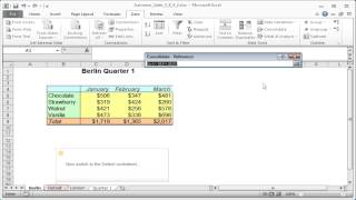 Excel consolidate Consolidating data [upl. by Ymac]