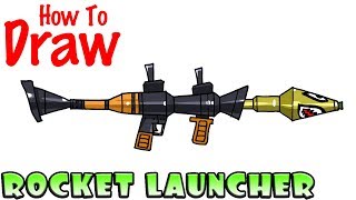 How to Draw the Rocket Launcher  Fortnite [upl. by Koller]