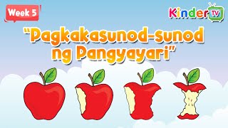 Q3 KINDERGARTEN  WEEK 5 PAGKAKASUNODSUNOD NG PANGYAYARI [upl. by Aenej]