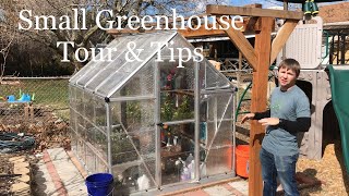 Small Greenhouse Tour amp Tips [upl. by Kristi]