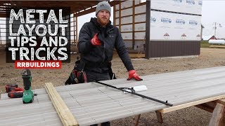 Layout Metal Siding Tips and Tricks [upl. by Analah]