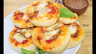 PIZZETTE FACILI E VELOCI PRONTE IN 40 MINUTI ricetta facile pizza e pizzette [upl. by Nerej]