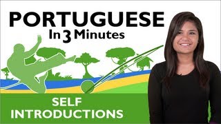 Learn Brazilian Portuguese  How to Introduce Yourself in Brazilian Portuguese [upl. by Karrah]