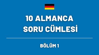 10 TEMEL ALMANCA CÜMLE 🇩🇪  ALMANCA GÜNLÜK KONUŞMA [upl. by Acimahs865]