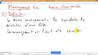 Management S2 Résumé du cours complet [upl. by Eimoan]