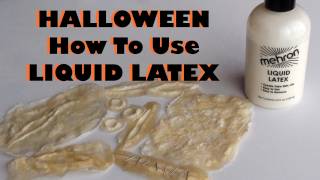 Halloween  Liquid Latex  How to use it amp make your own prosthetics [upl. by Nnawtna]