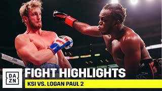 HIGHLIGHTS  KSI vs Logan Paul 2 [upl. by Esorrebma]