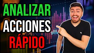 Como Analizar Acciones RÁPIDO Guía Bolsa de Valores Para Principiantes Paso a Paso [upl. by Klarika393]