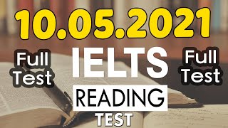 IELTS READING FULL PRACTICE TEST WITH ANSWERS 2021  10052021 [upl. by Peirce935]