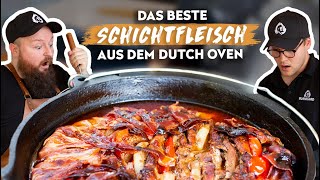 Schichtfleisch aus dem Dutch Oven  BBQ Madness [upl. by Primo]