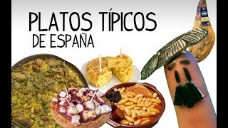 Platos típicos de España gastronomia española  Aprender español [upl. by Rosemarie]