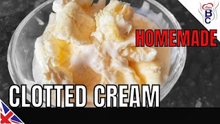 CLOTTED CREAM Recipe Cornish Clotted Cream  HOW TO MAKE Clotted Cream [upl. by Barr]