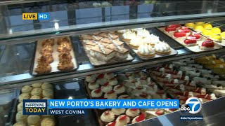 Portos Bakery and Cafe in West Covina opens  ABC7 [upl. by Assenav]