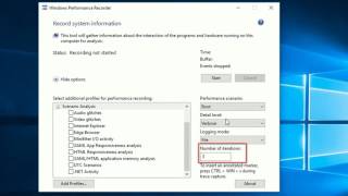 How To Recording a Trace With Windows Performance Recorder [upl. by Noyrb]