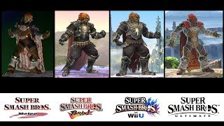 Evolution of Ganondorfs Moveset in Super Smash Bros 20012018 [upl. by Urian577]