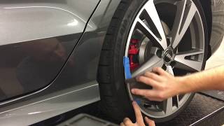 CURBED THE Audi RS3 Heres how to repair a scuffed wheel or rim with a DIY video [upl. by Cha]