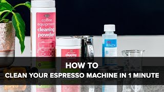 How To Clean Your Espresso Machine In One Minute [upl. by Nuy]