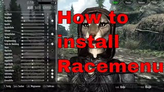 Skyrim  How to install Racemenu manually [upl. by Deery]