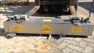 Heavy duty Easy Clean Forklift Magnetic Sweeper [upl. by Hillyer]