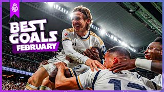 REAL MADRID  BEST GOALS FEBRUARY 2024 [upl. by Kessler]