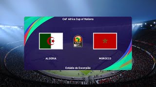 Morocco vs Algeria match l African Nations Qualifiers 2024 l PES [upl. by Anirav]